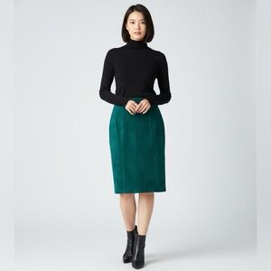 Danier Leather Skirt Women’s 18 In Green
